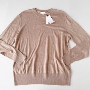 Mango Crewneck Sweater NEW Womens Medium Cashmere Blend